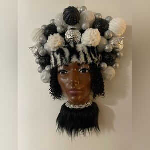 Handmade LED Afrocentric 3D Wreath/Wall Decor “Mrs Elegance”